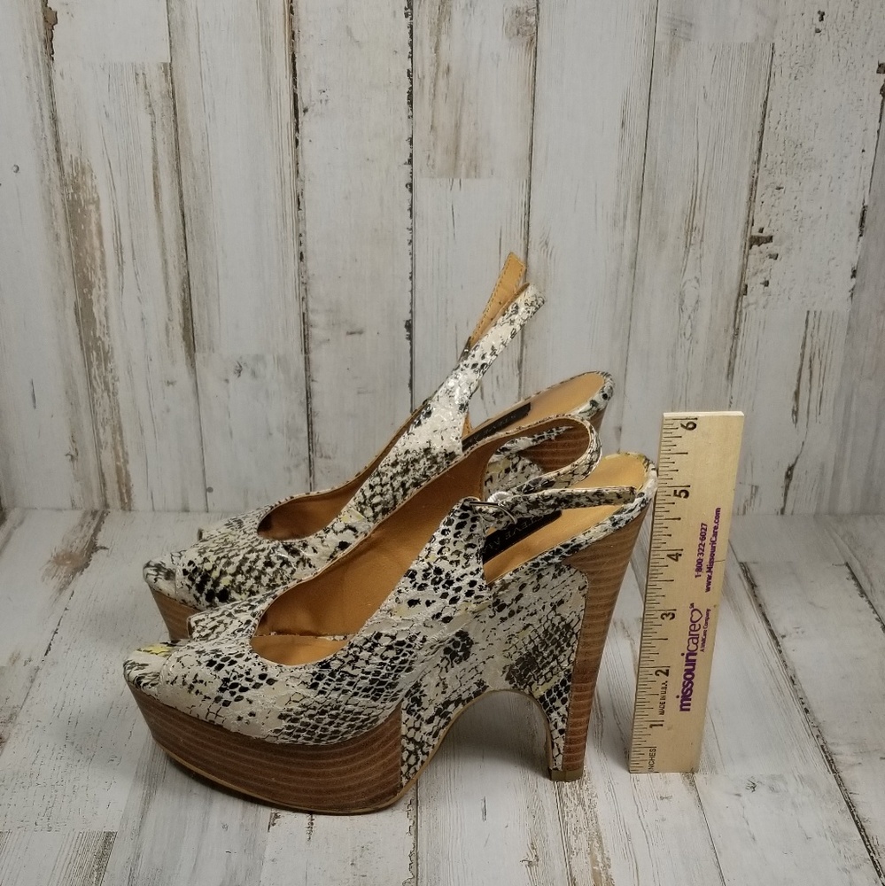 Steve Madden Luxe Slingback Platform Size 6.5